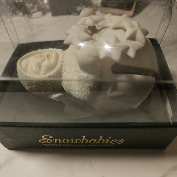 NIB VINTAGE SNOWBABIES ONAMENT Winter Tales Little Drummer Jinglebaby Dept.56 - Picture 2 of 9